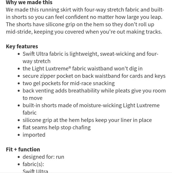 Lululemon Pace Setter Skirt Exploded Sashiko Cross Inkwell Ghost - Picture 15 of 16